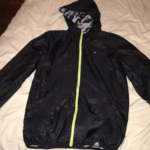 Reversible adidas rain jacket/windbreaker
